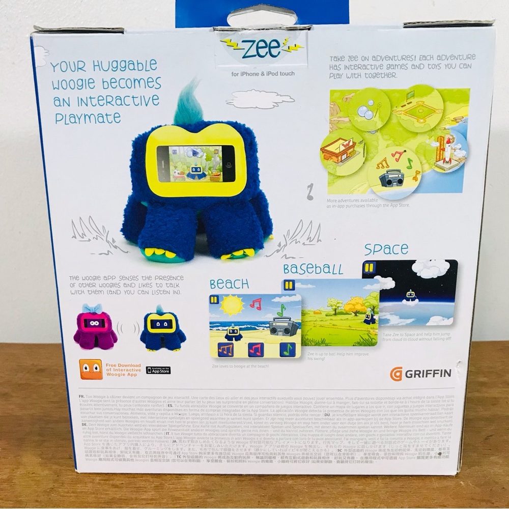 Woogie Plush Toy For iPhone And iPod Touch- Blue Zee - Picture 13 of 16